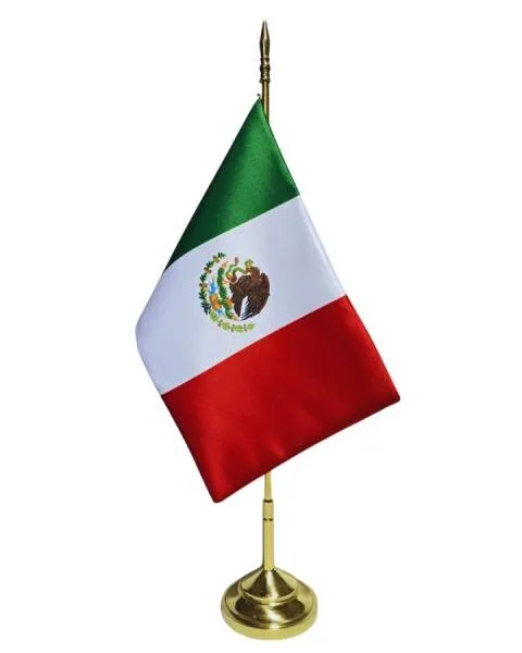 Bandera Escritorio Sublimada Latón Fundido